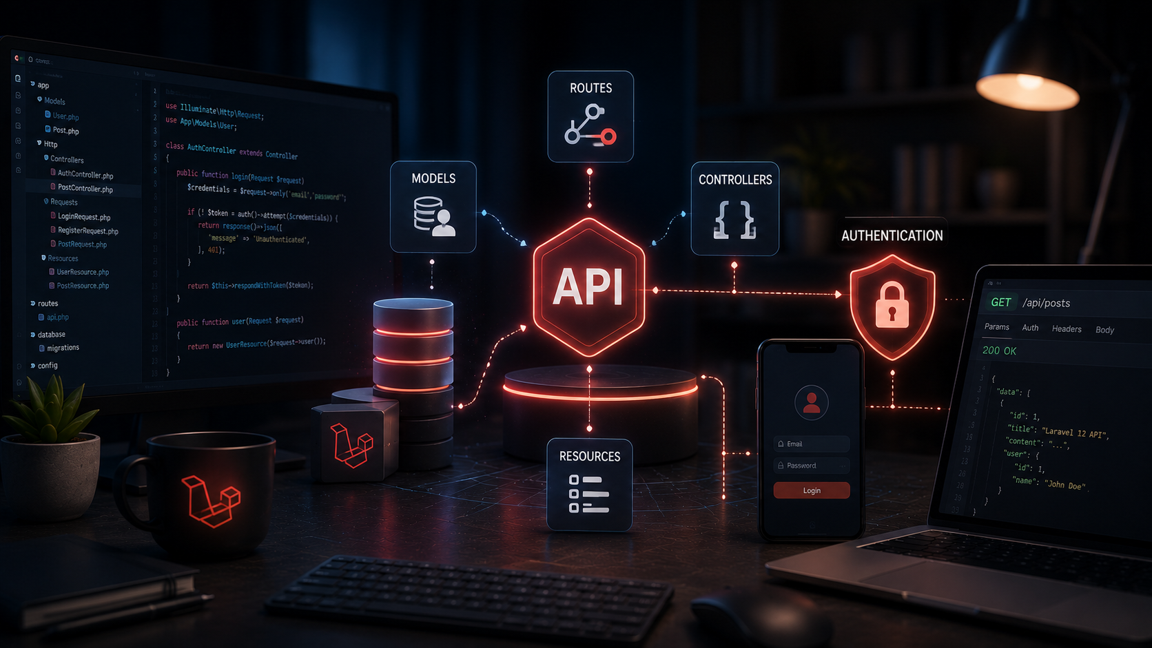 Créer une API REST avec Laravel 12 : du modèle à l'authentification